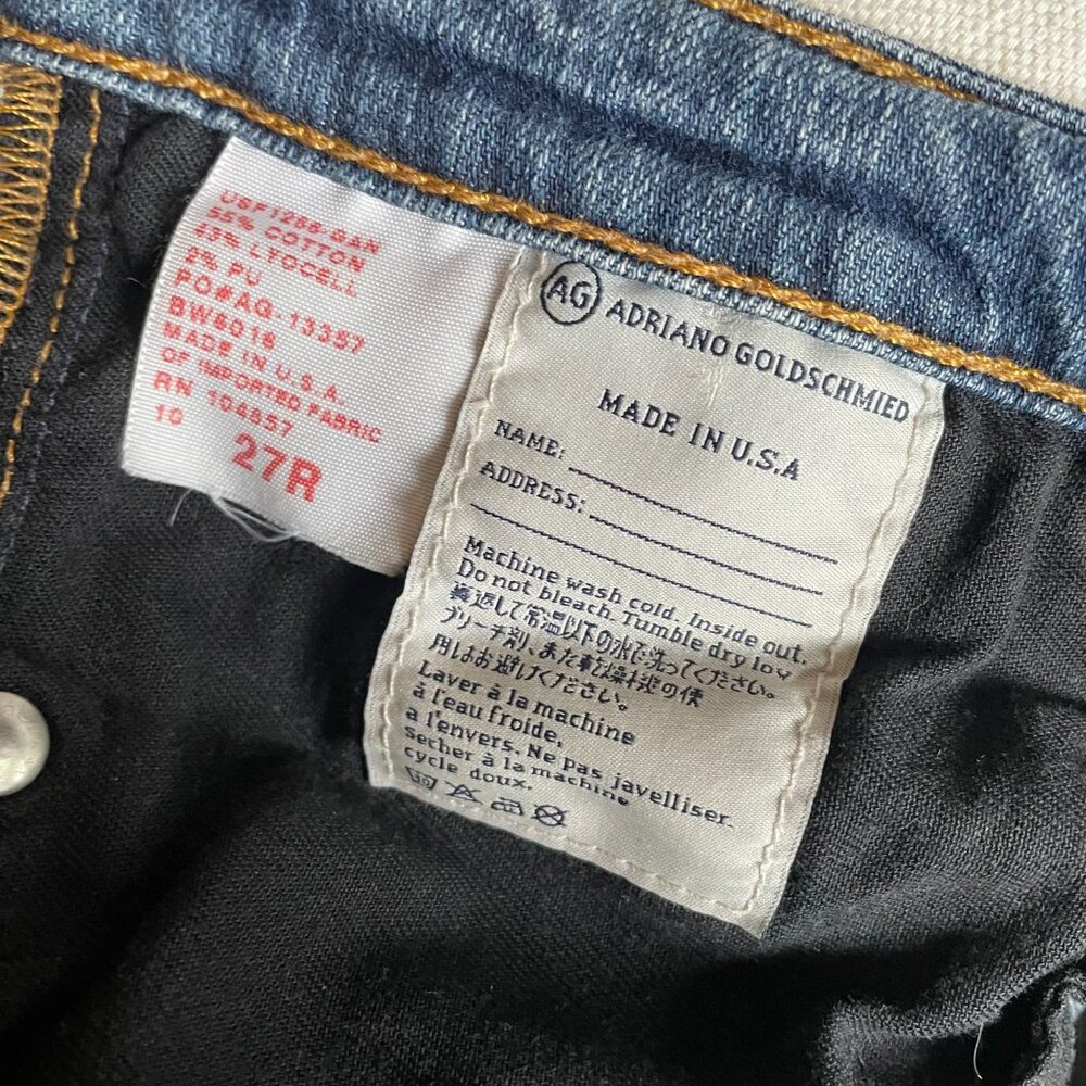 Adriano Goldschmied AG Stevie Slim Straight Jeans 27 - Picture 11 of 11